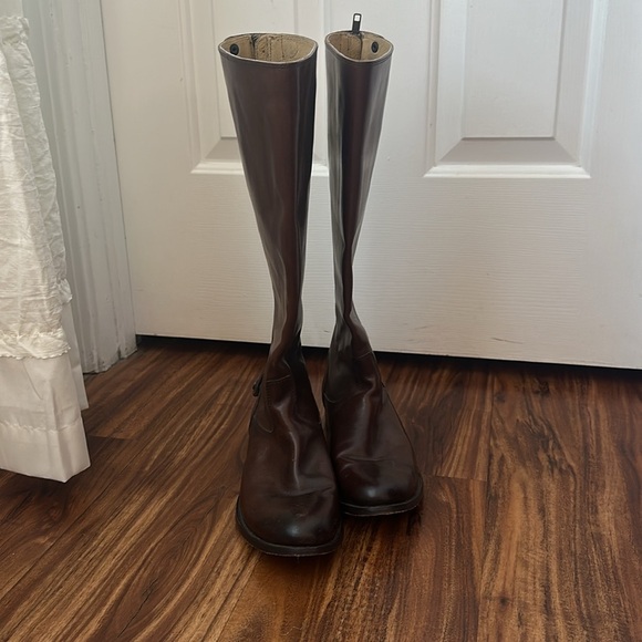 Frye Brown Melissa Leather riding boots sz 7.5 - Picture 2 of 5